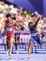 (PARIS2024) FRANCE-PARIS-OLY-ATHLETICS-110M HURDLES-MEN