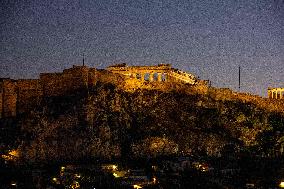 General View Of Acropole And Parthenon - Athens