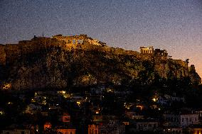 General View Of Acropole And Parthenon - Athens