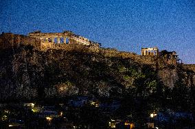 General View Of Acropole And Parthenon - Athens