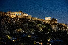 General View Of Acropole And Parthenon - Athens