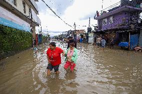 Monsoon Rain Induces Flood In Nepal Affecting Lives