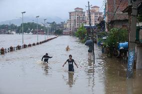 Monsoon Rain Induces Flood In Nepal Affecting Lives