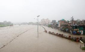 NEPAL-KATHMANDU-FLOOD