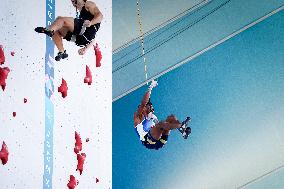 Paris 2024 - Climbing - Bassa Mawen At Men’s Speed Qualification