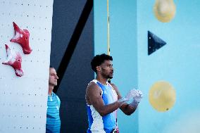 Paris 2024 - Climbing - Bassa Mawen At Men’s Speed Qualification