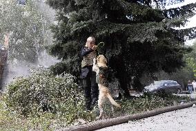 Russian Forces Strike Central Kharkiv