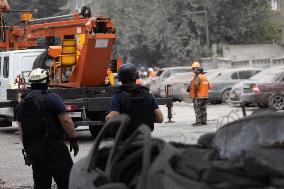 Russian Forces Strike Central Kharkiv