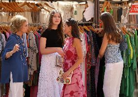 Spanish Queens And Princesses Out Shopping - Mallorca