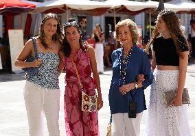 Spanish Queens And Princesses Out Shopping - Mallorca