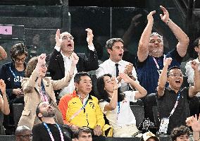 Paris 2024 - Basketball - David Douillet In The Stands