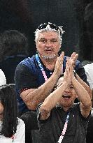 Paris 2024 - Basketball - David Douillet In The Stands