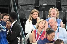 Paris 2024 - Basketball - Anne Gravoin In The Stands