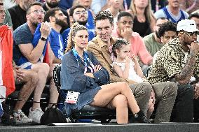 Paris 2024 - Basketball - Pau Gasol And Family At France v Canada