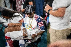 Paris 2024 - Basketball - Snoop Dogg at USA v Brazil