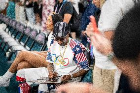 Paris 2024 - Basketball - Snoop Dogg at USA v Brazil