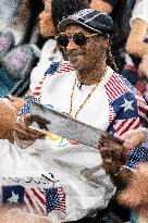 Paris 2024 - Basketball - Snoop Dogg at USA v Brazil