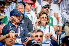 Paris 2024 - King Carl Gustaf and Queen Silvia At Equestrian Jumping Final