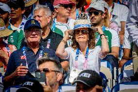 Paris 2024 - King Carl Gustaf and Queen Silvia At Equestrian Jumping Final