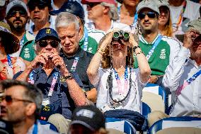 Paris 2024 - King Carl Gustaf and Queen Silvia At Equestrian Jumping Final