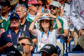 Paris 2024 - King Carl Gustaf and Queen Silvia At Equestrian Jumping Final