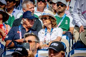 Paris 2024 - King Carl Gustaf and Queen Silvia At Equestrian Jumping Final