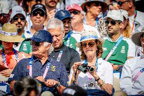 Paris 2024 - King Carl Gustaf and Queen Silvia At Equestrian Jumping Final