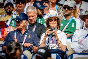 Paris 2024 - King Carl Gustaf and Queen Silvia At Equestrian Jumping Final