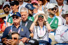 Paris 2024 - King Carl Gustaf and Queen Silvia At Equestrian Jumping Final