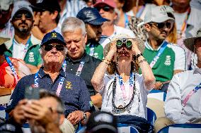 Paris 2024 - King Carl Gustaf and Queen Silvia At Equestrian Jumping Final