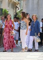 Spanish Queens And Princesses Out Shopping - Mallorca