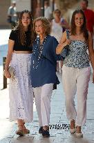 Spanish Queens And Princesses Out Shopping - Mallorca