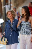 Spanish Queens And Princesses Out Shopping - Mallorca