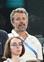 Paris 2024 - Basketball - King Frederik X At USA v Brazil