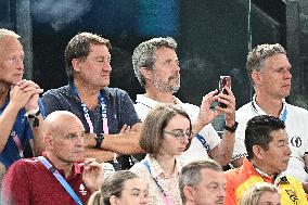 Paris 2024 - Basketball - King Frederik X At USA v Brazil