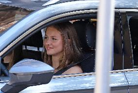 Princess Leonor Drives in Palma