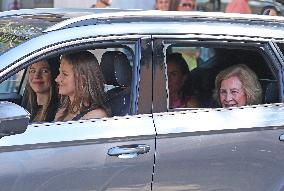 Princess Leonor Drives in Palma