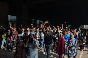 Anti-Government Protesters Celebrations In Dhaka, Bangladesh