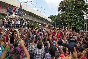 Anti-Government Protesters Celebrations In Dhaka, Bangladesh