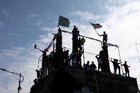 Anti-Government Protesters Celebrations In Dhaka, Bangladesh