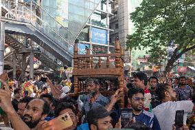 Anti-Government Protesters Celebrations In Dhaka, Bangladesh