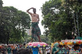 Anti-Government Protesters Celebrations In Dhaka, Bangladesh