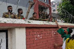 Anti-Government Protesters Celebrations In Dhaka, Bangladesh