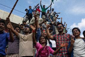 Anti-Government Protesters Celebrations In Dhaka, Bangladesh