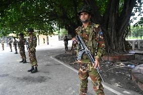 Dhaka Following Prime Minister's Resignation In Bangladesh.