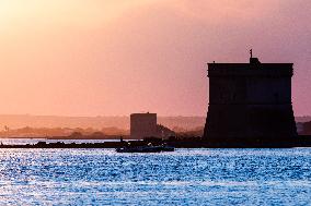 Sunset In Porto Cesareo, Italy