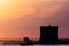 Sunset In Porto Cesareo, Italy