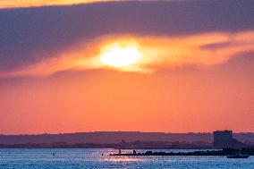 Sunset In Porto Cesareo, Italy