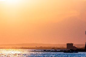 Sunset In Porto Cesareo, Italy