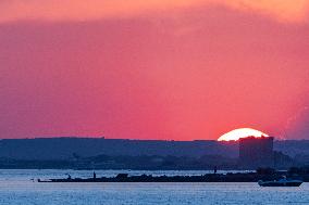 Sunset In Porto Cesareo, Italy